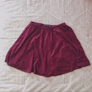 Brandy Melville suede skirt